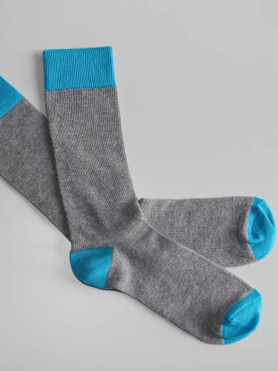Two Tone Crew Sock | Stylish & Durable Hosiery