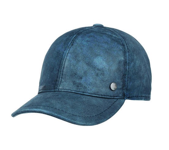 Premium Black Leather Cap – Export Quality